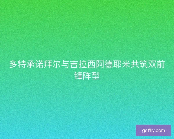 多特承诺拜尔与吉拉西阿德耶米共筑双前锋阵型 多特承诺拜尔与吉拉西阿德耶米共筑双前锋阵型